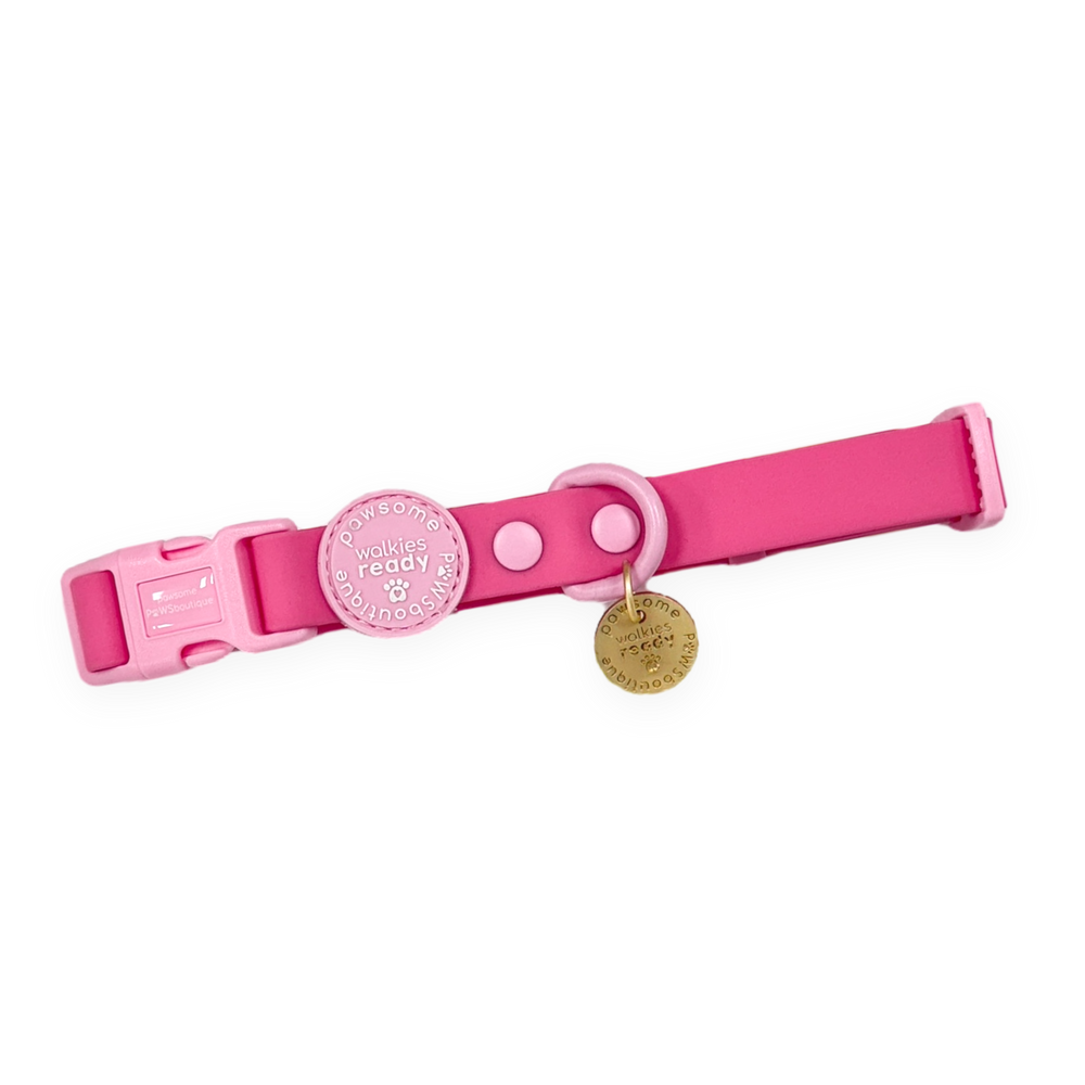Waterproof Collar - Walkies Ready® Raspberry Pink