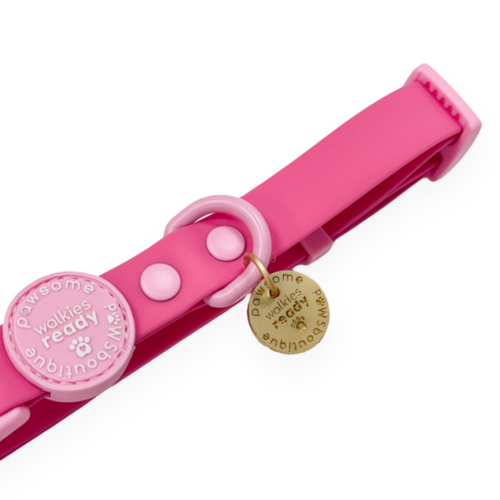 Waterproof Collar - Walkies Ready® Raspberry Pink