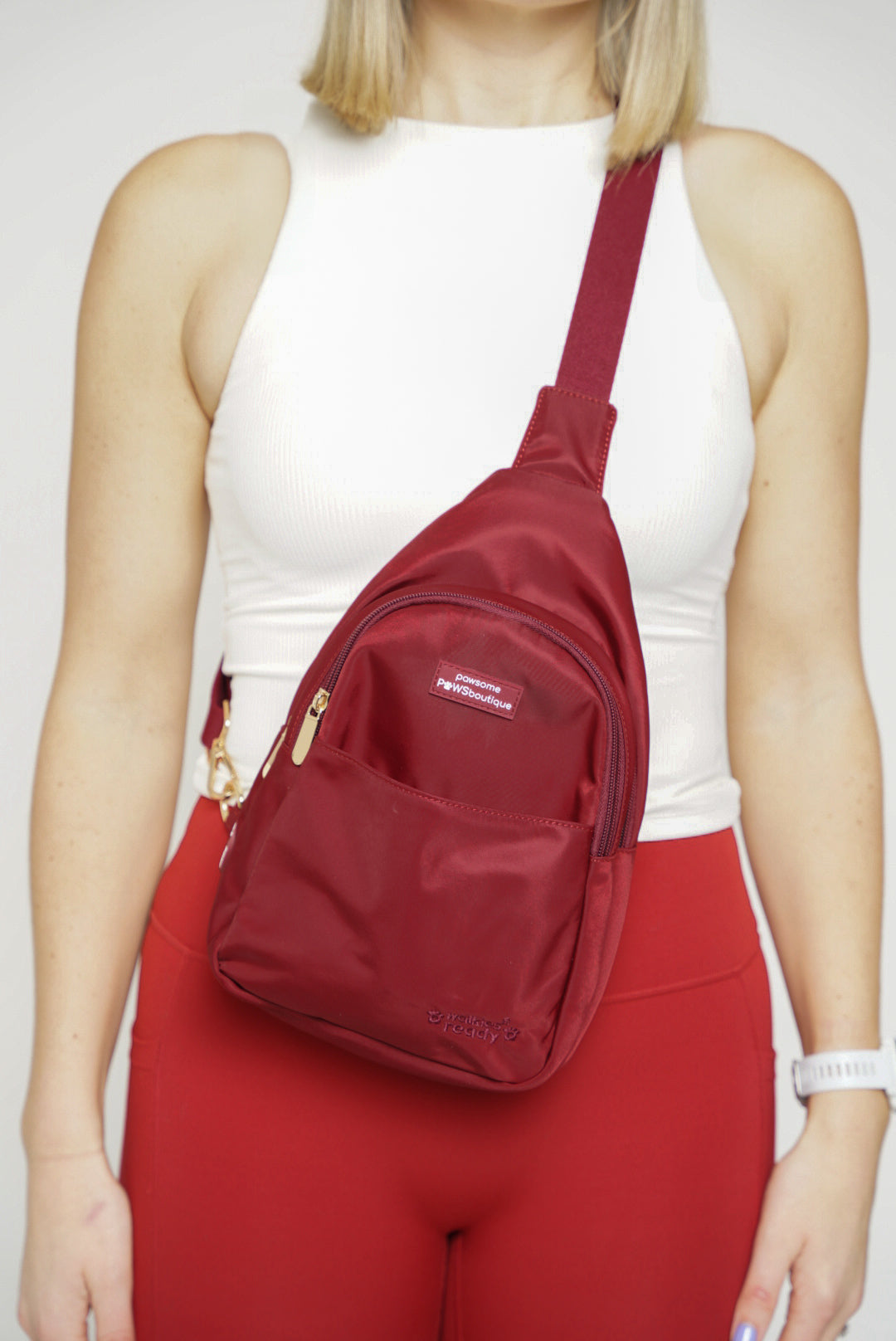 Sling Backpack - Walkies Ready® Ruby Red