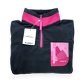 1/4 Zip Fleece - Walkies Ready® Fleece - Charcoal/Pink
