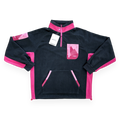 1/4 Zip Fleece - Walkies Ready® Fleece - Charcoal/Pink