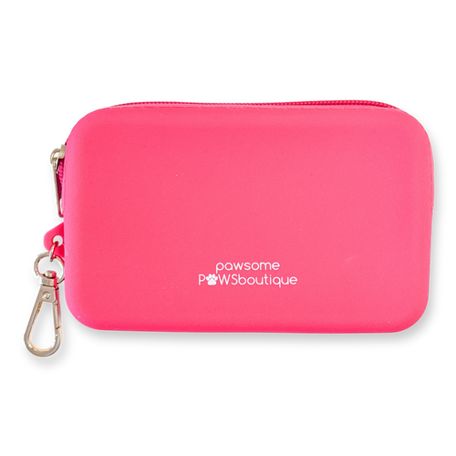 Silicone Fluorescent Pink Treat Pouch