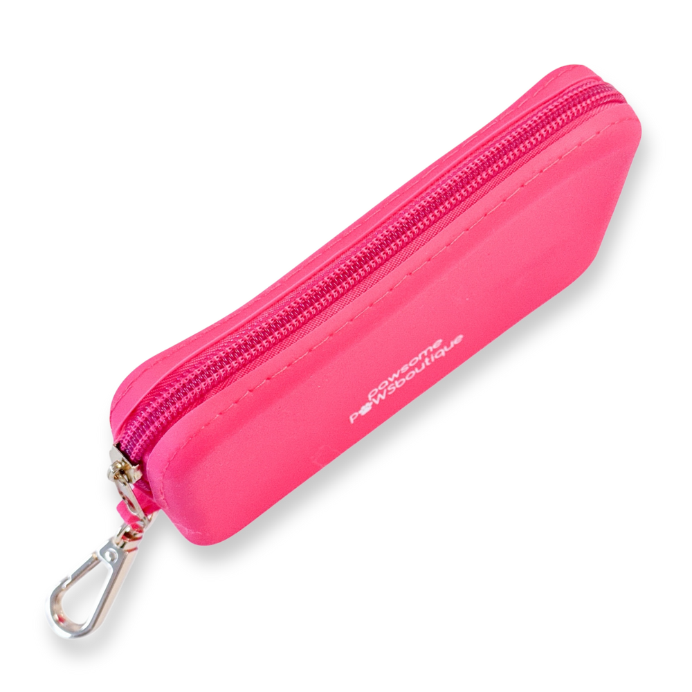 Silicone Fluorescent Pink Treat Pouch