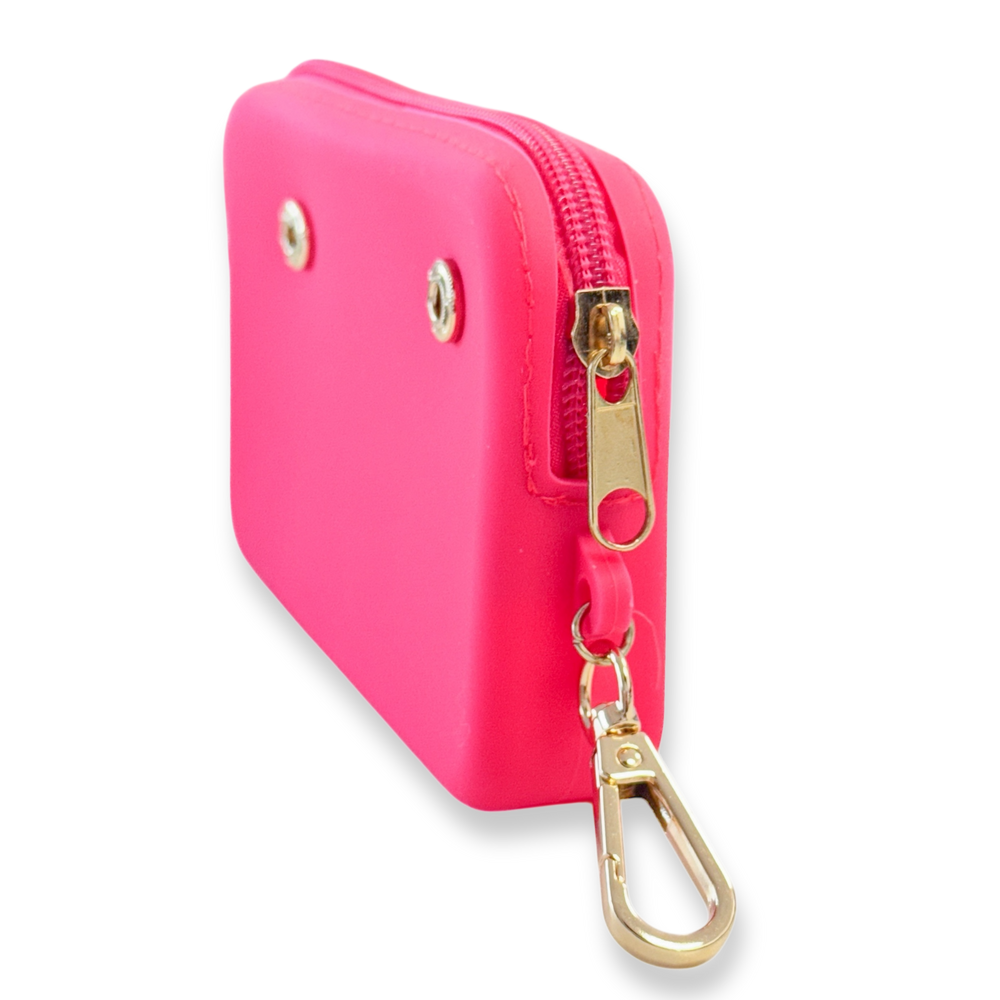 Silicone Fluorescent Pink Treat Pouch