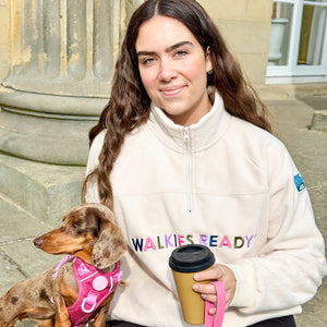 1/4 Zip Fleece  - Walkies Ready® Cream