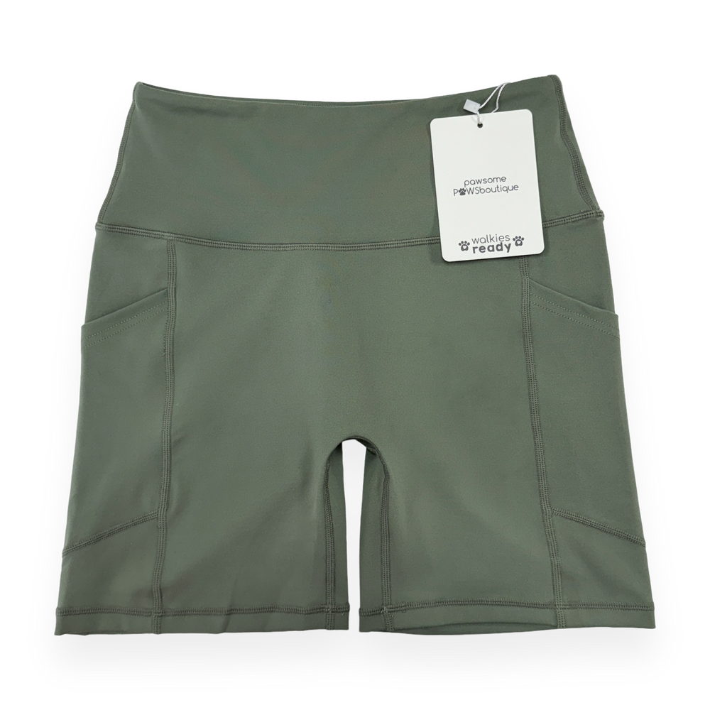 Walkies Ready® - Cycling Shorts - Olive Green