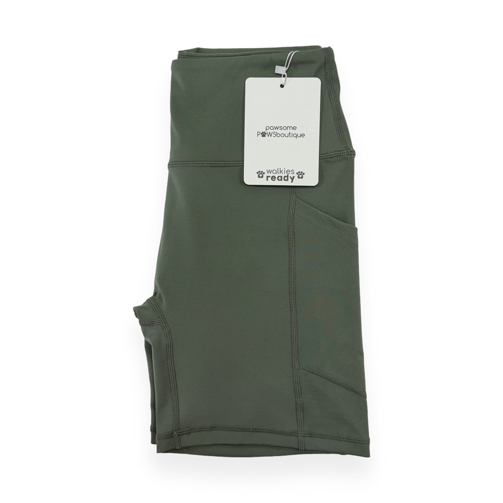 Walkies Ready® - Cycling Shorts - Olive Green