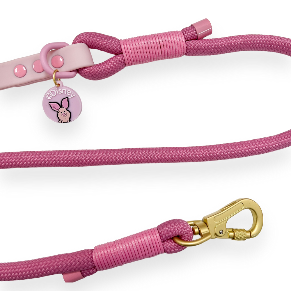 Disney© 4ft Rope Lead - Piglet - Pink