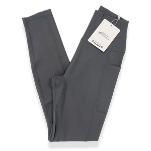 Ribbed Leggings - Charcoal