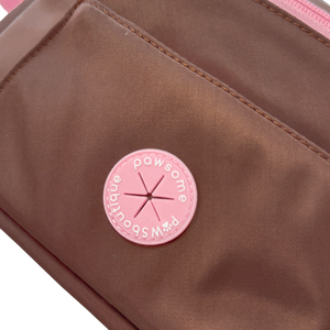 All In One Bumbag - Brown + Pink