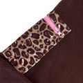 1/4 Zip Fleece - Leopard Print