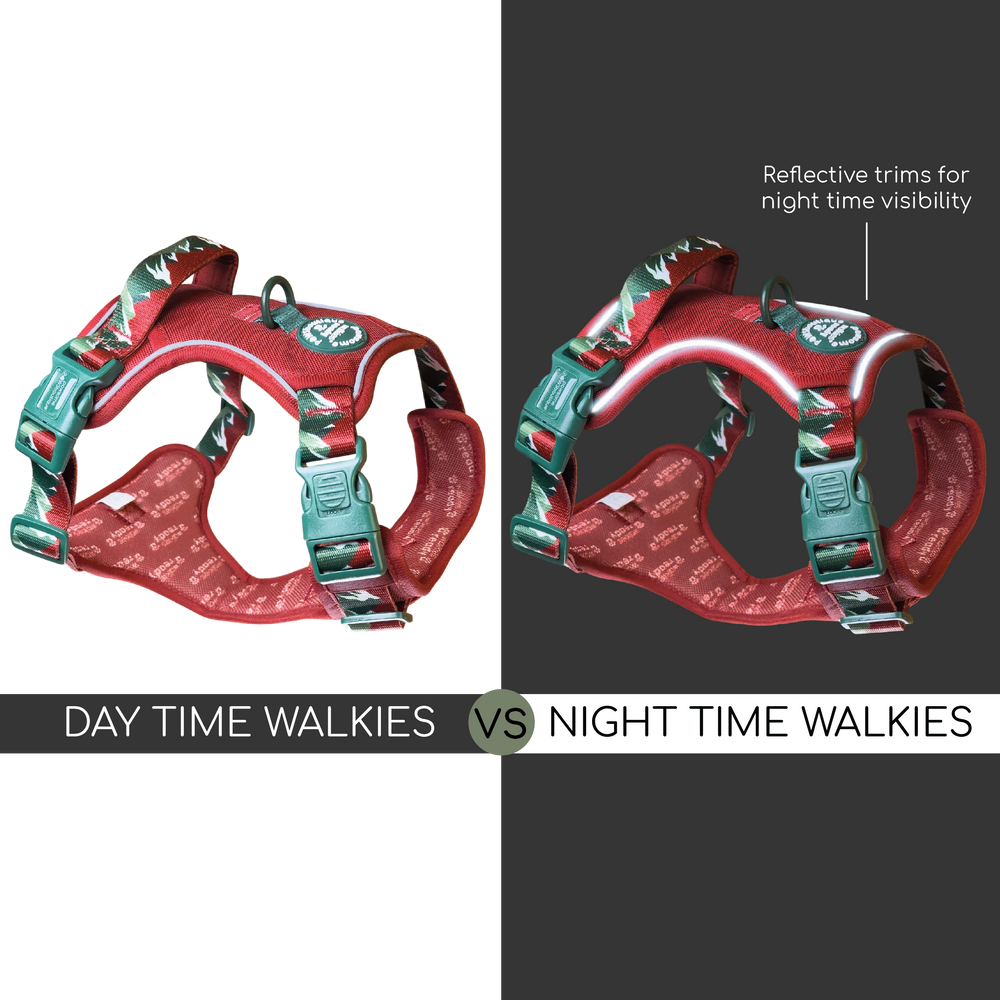 Tough Trails™ Harness - Walkies Ready® Snowy Mountains