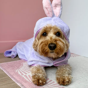 Disney© Hooded Microfibre Towel - Bambi + Friends Lilac