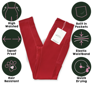 Walkies Ready® Leggings - Red