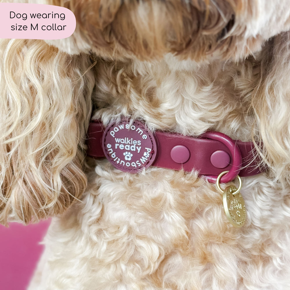 Waterproof Collar - Walkies Ready® Mulberry