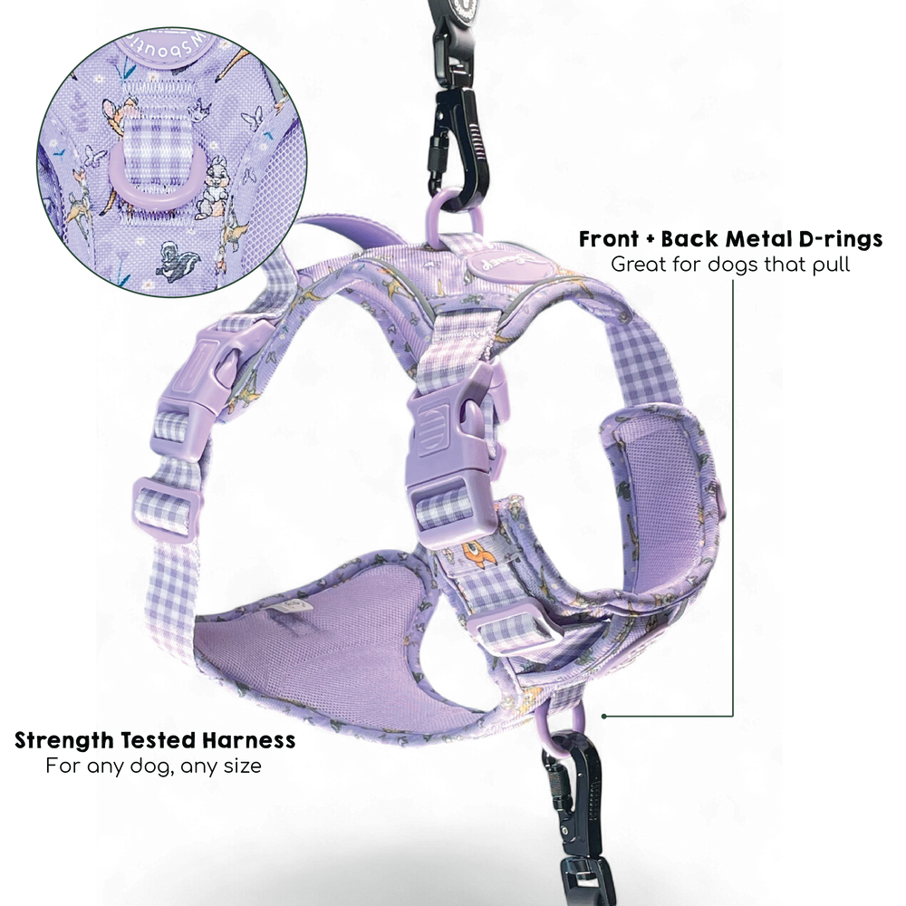 Disney© Tough Trails™ Harness - Bambi + Friends Lilac