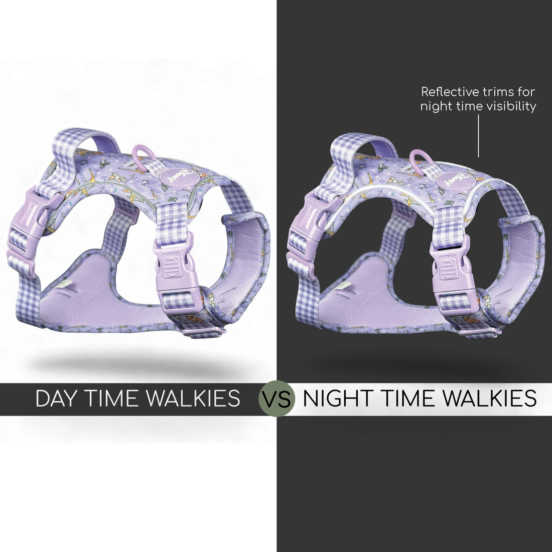 Disney© Tough Trails™ Harness - Bambi + Friends Lilac
