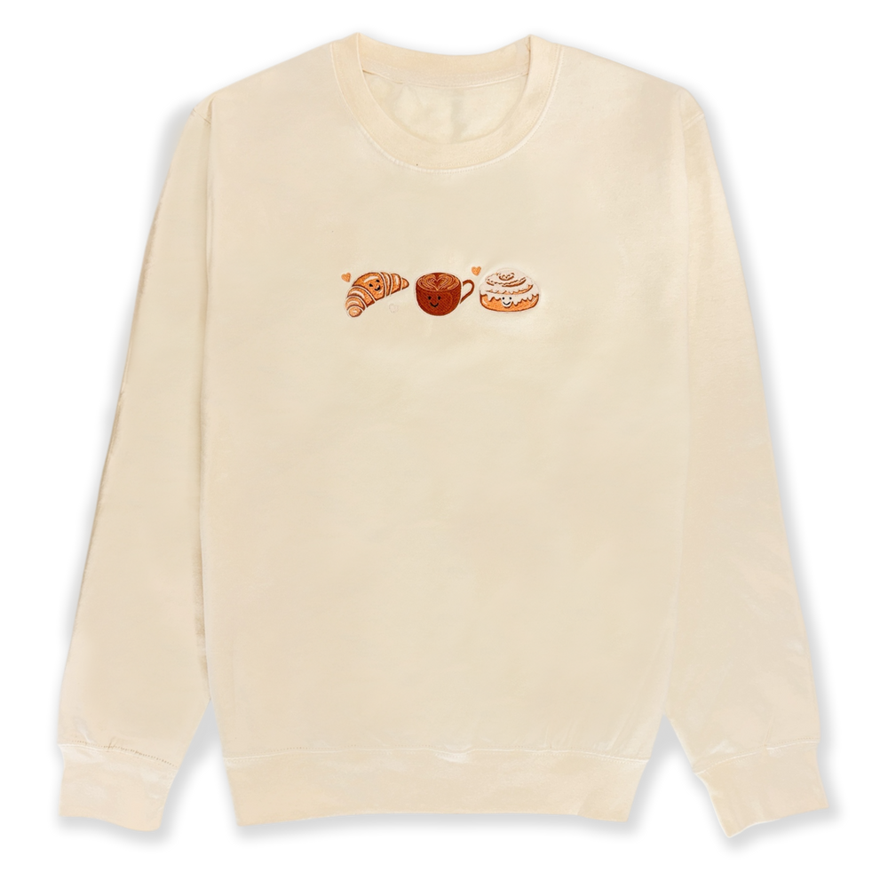 Embroidered Sweatshirt - Vanilla Icing