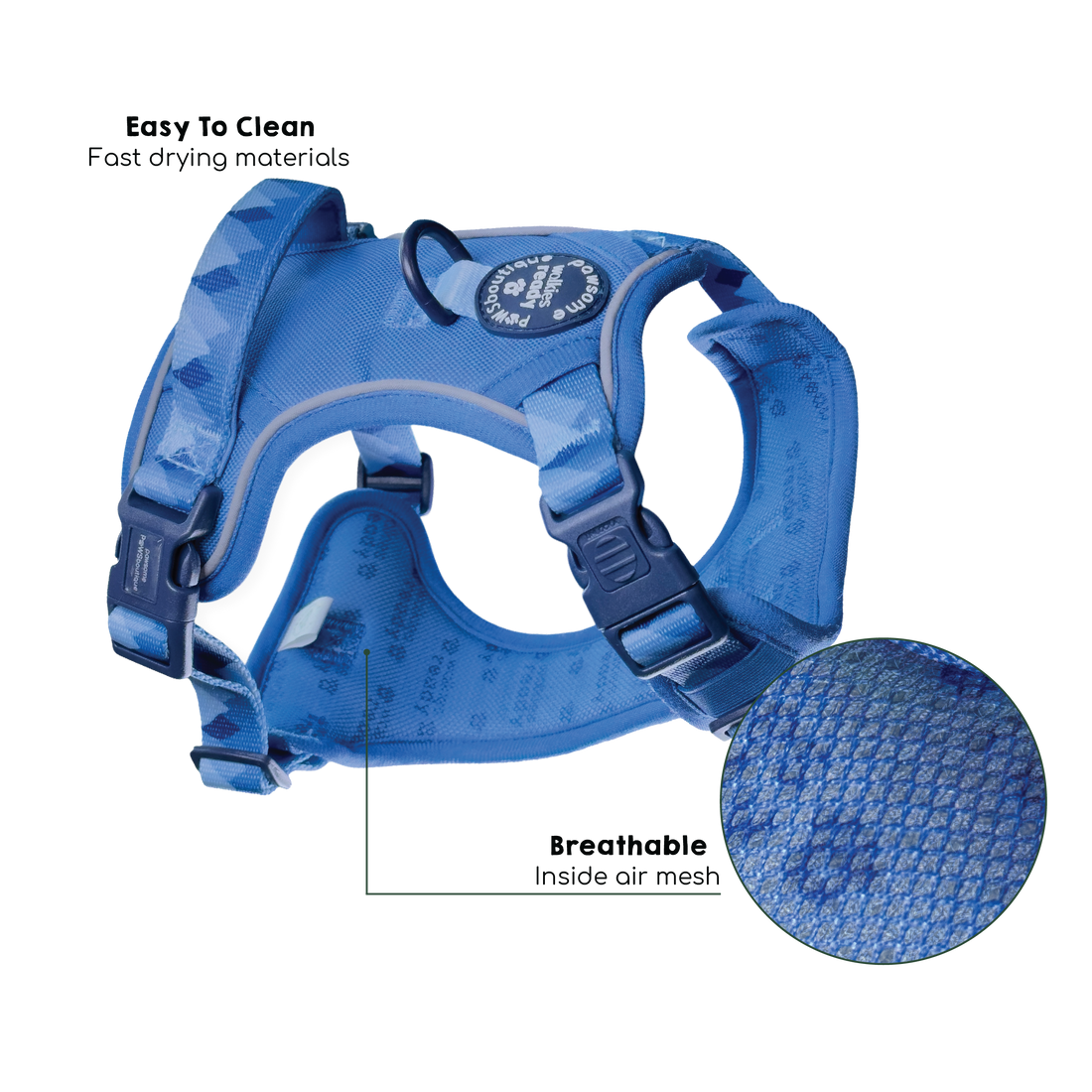 Tough Trails™ Harness - Walkies Ready® Cornflower Blue