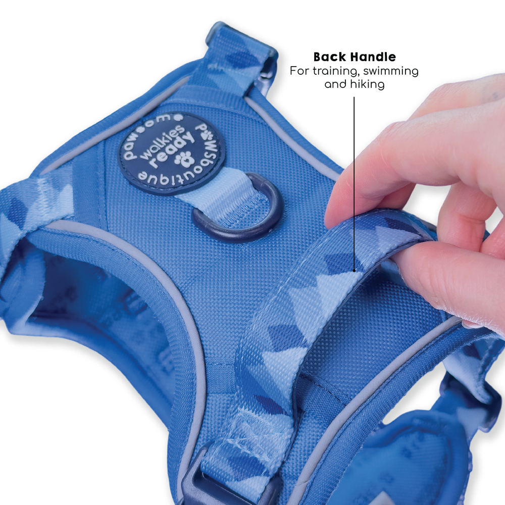 Tough Trails™ Harness - Walkies Ready® Cornflower Blue