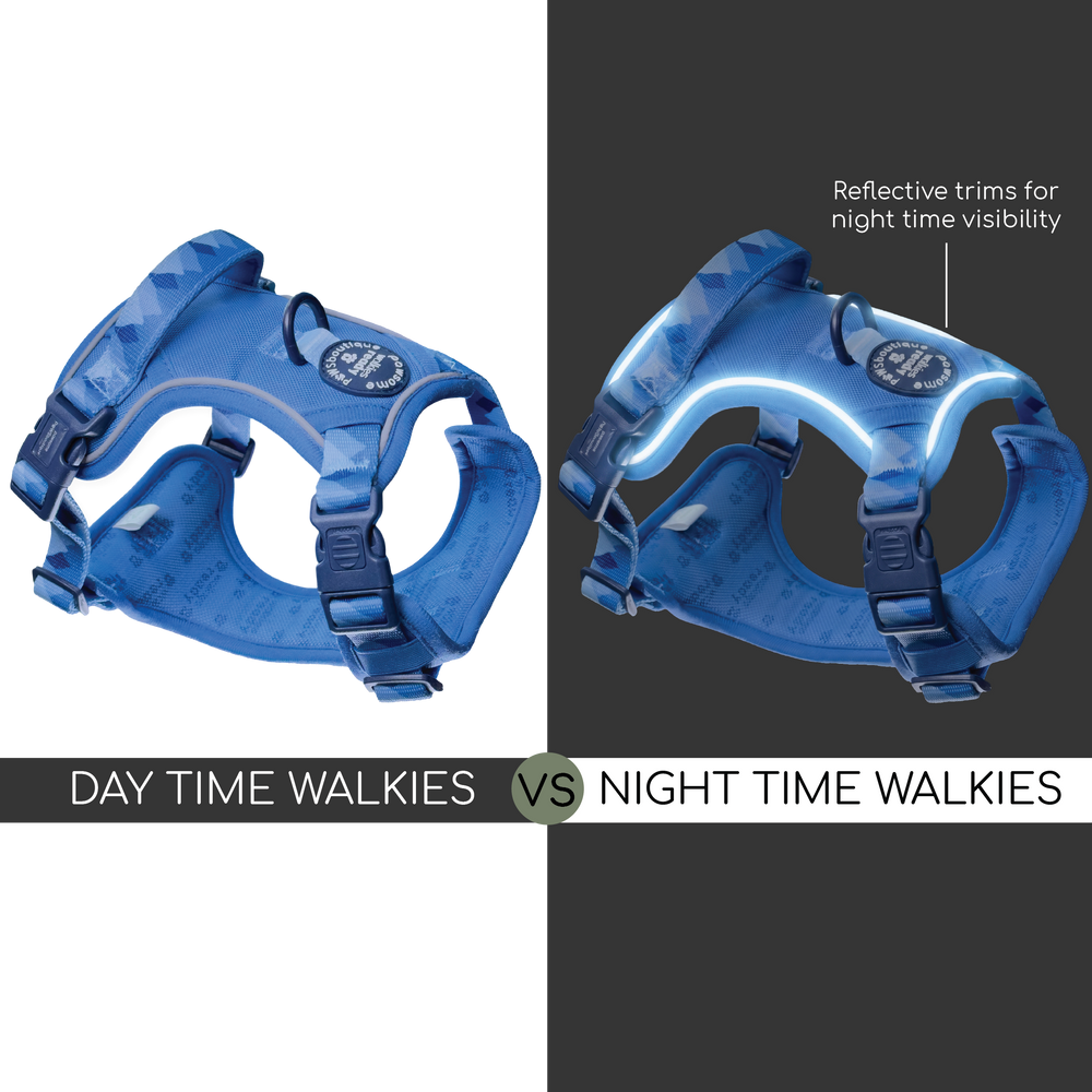 Tough Trails™ Harness - Walkies Ready® Cornflower Blue