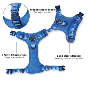Tough Trails™ Harness - Walkies Ready® Cornflower Blue