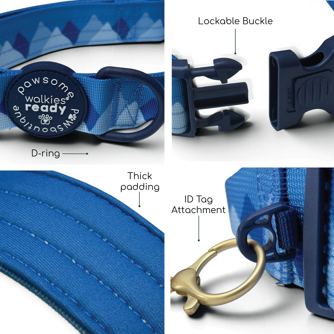 Adventure Collar - Cornflower Blue (Size Large Only)