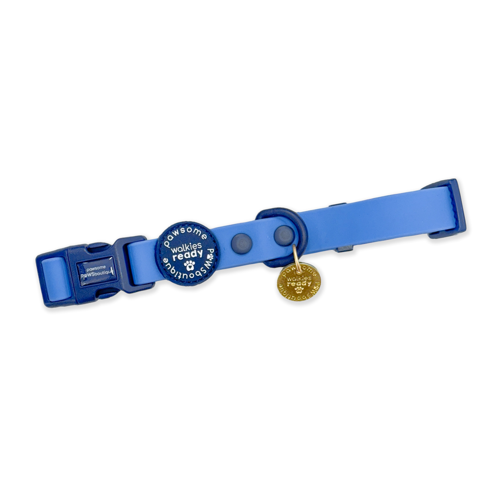 Waterproof Collar - Walkies Ready® Cornflower Blue