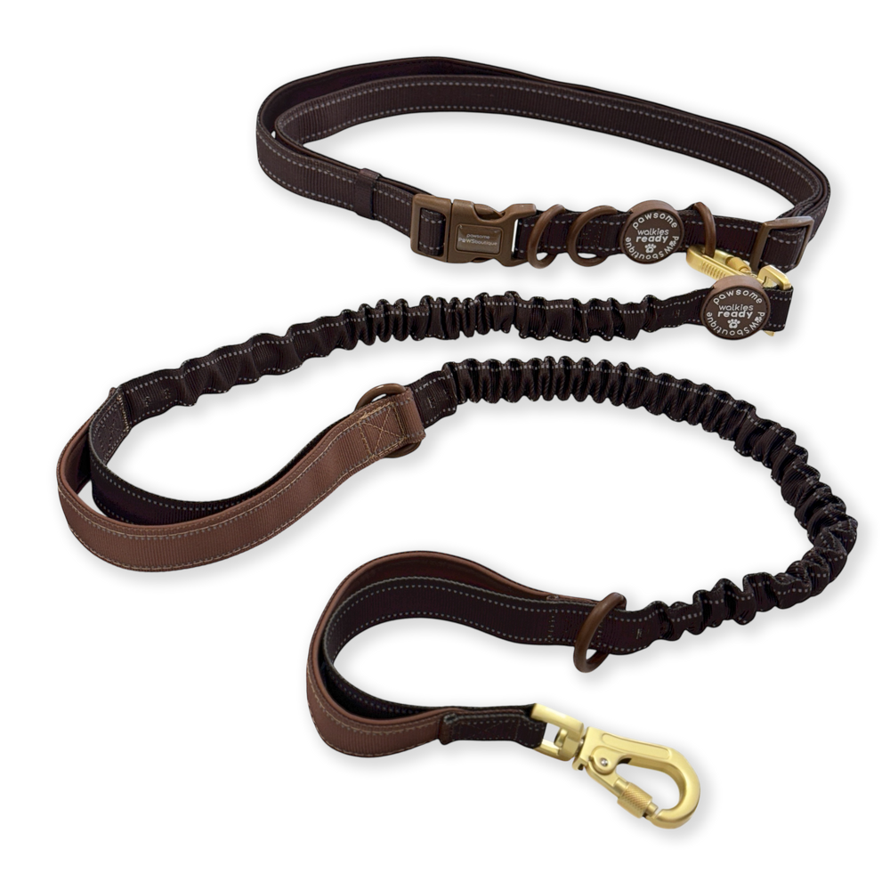 Handsfree Lead - Walkies Ready® Chocolate Brown