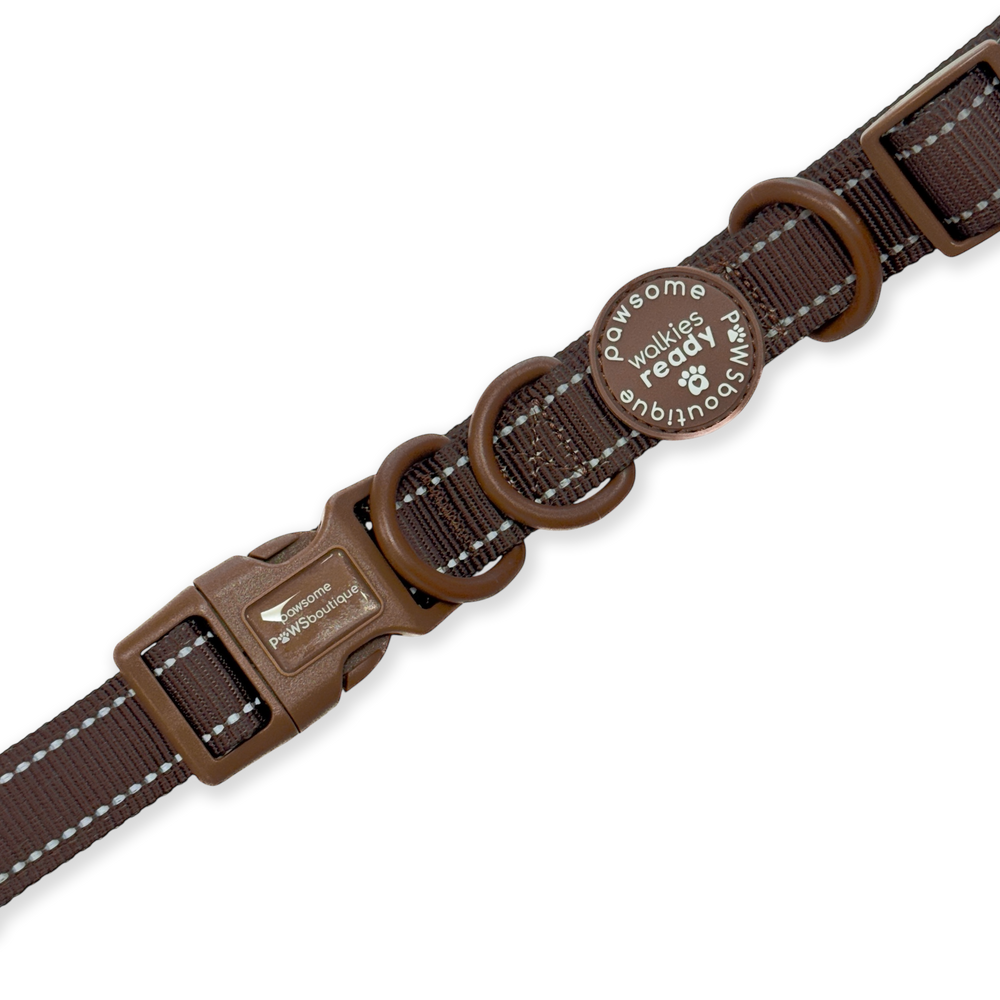 Handsfree Lead - Walkies Ready® Chocolate Brown (New Clip)