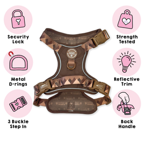 Tough Trails™ Harness - Walkies Ready® Chocolate Brown