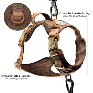Tough Trails™ Harness - Walkies Ready® Chocolate Brown