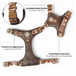Tough Trails™ Harness - Walkies Ready® Chocolate Brown