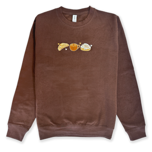 Embroidered Sweatshirt - Fudge Brownie