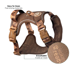 Tough Trails™ Harness - Walkies Ready® Chocolate Brown