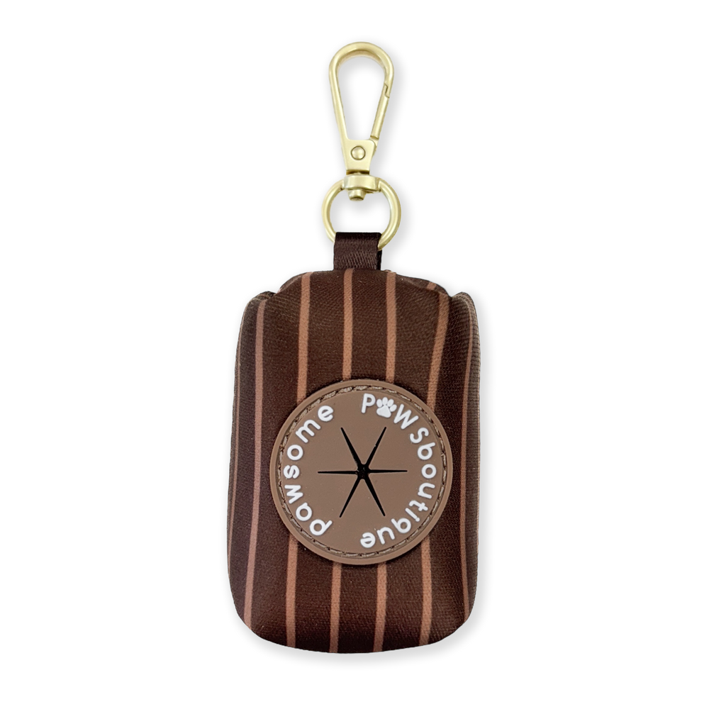 Poo Bag Holder - Walkies Ready® Chocolate Brown