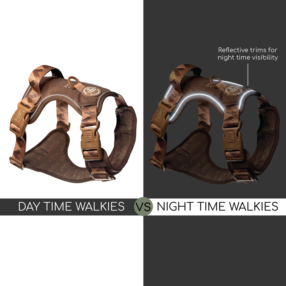 Tough Trails™ Harness - Walkies Ready® Chocolate Brown
