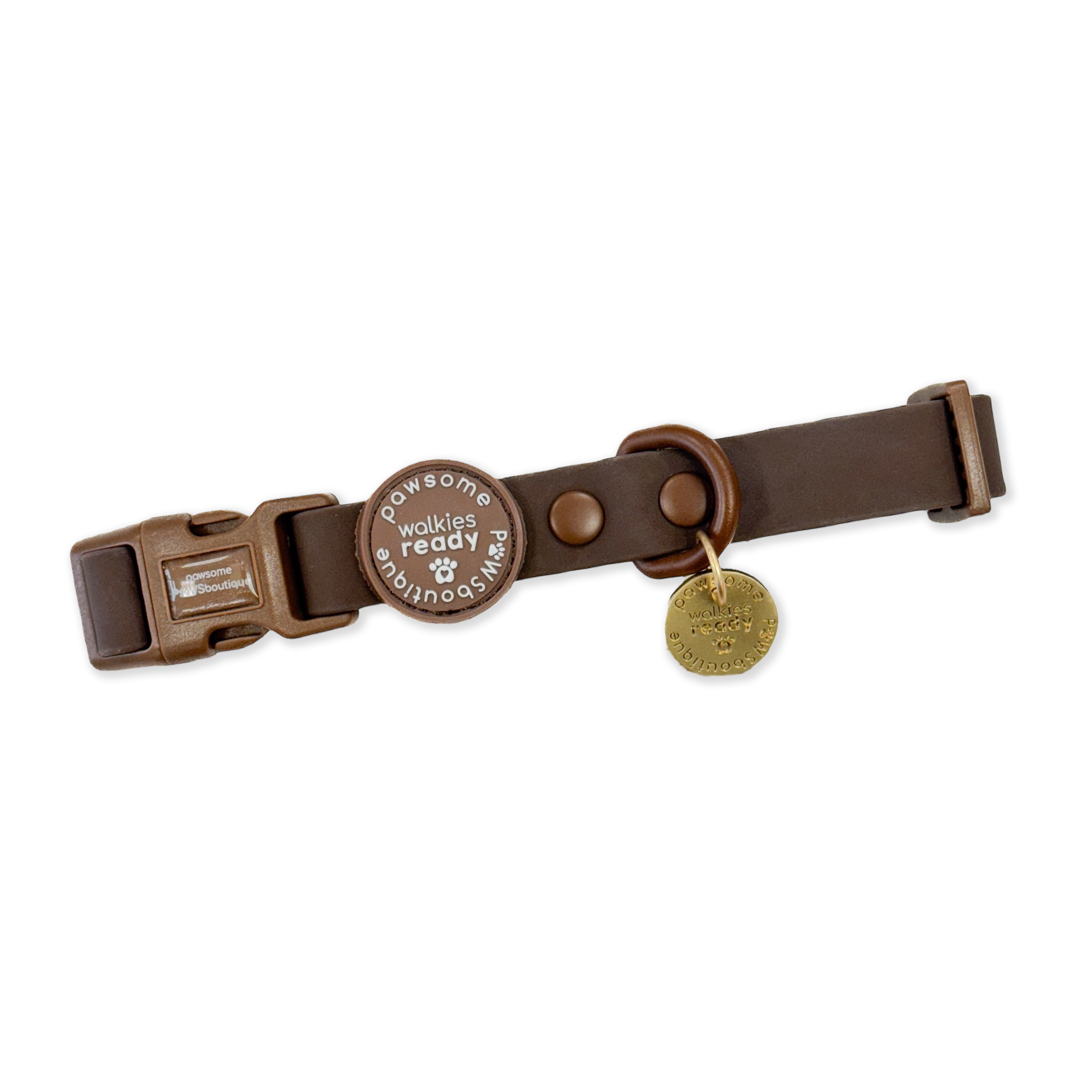 Waterproof Collar - Walkies Ready® Chocolate Brown