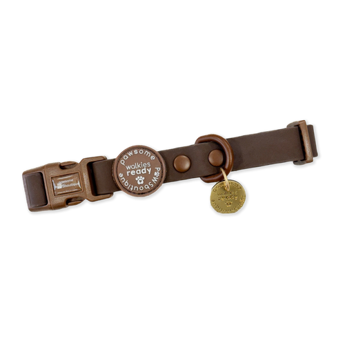 Waterproof Collar - Walkies Ready® Chocolate Brown