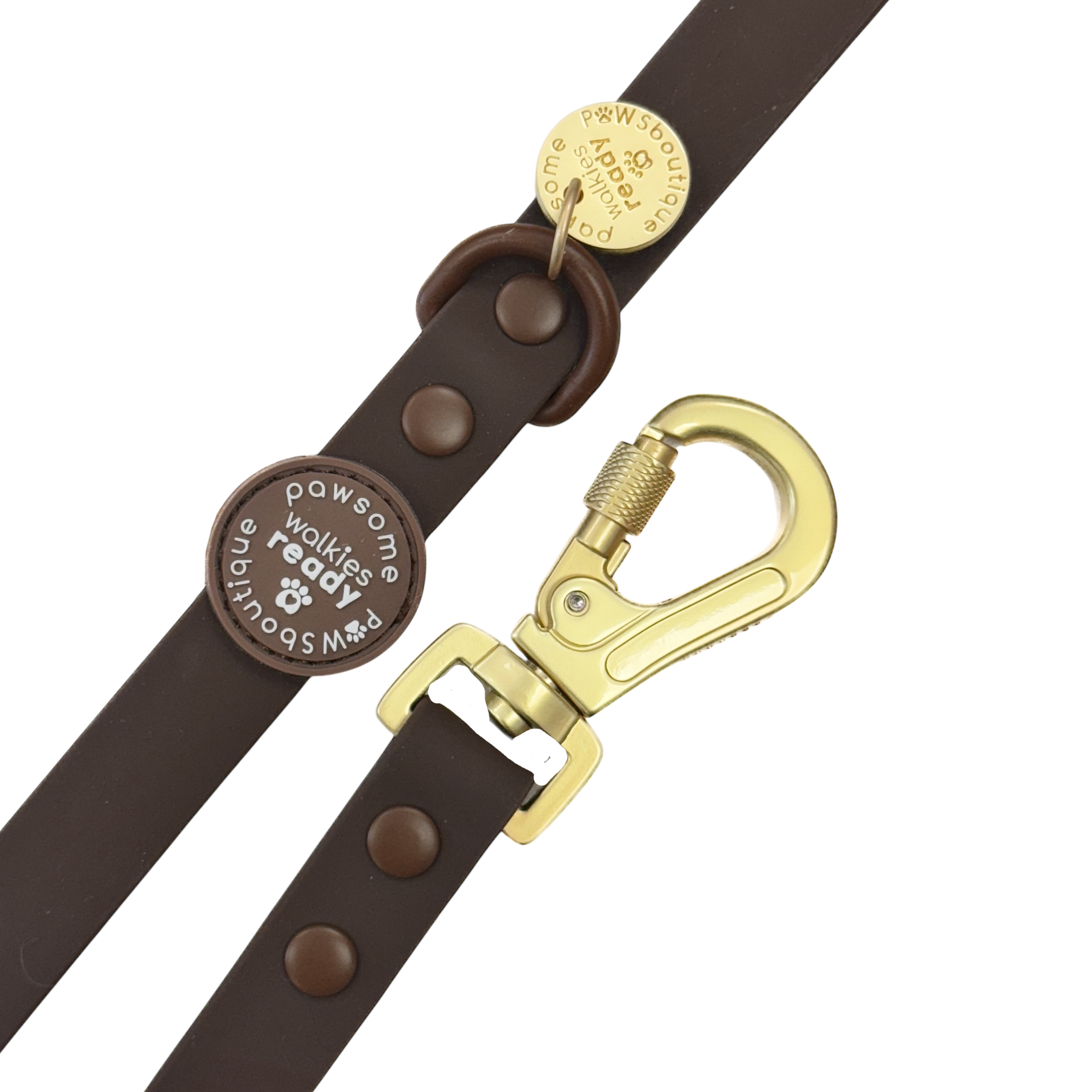 4ft Waterproof Lead - Walkies Ready® Chocolate Brown