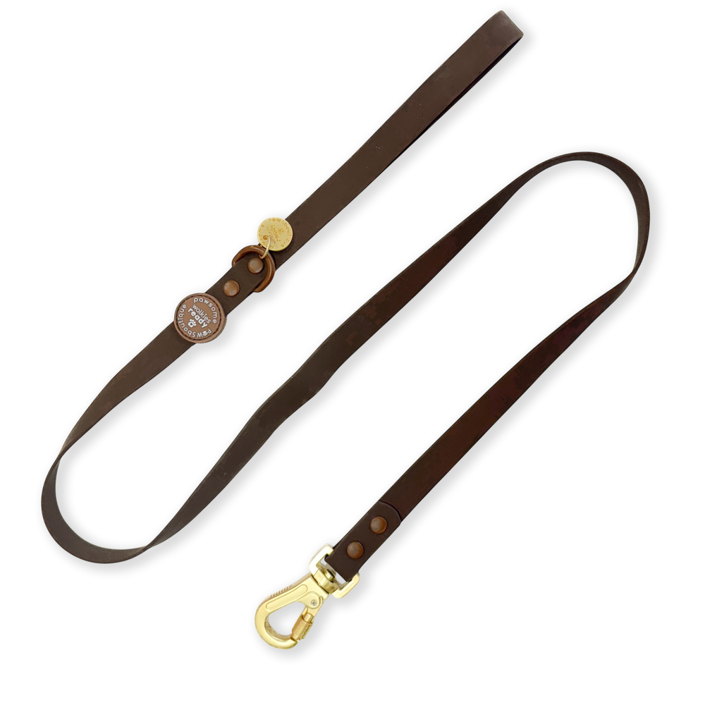 4ft Waterproof Lead - Walkies Ready® Chocolate Brown