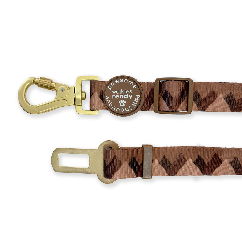 Walkies Ready® Seat Belt Restraint - Chocolate Brown
