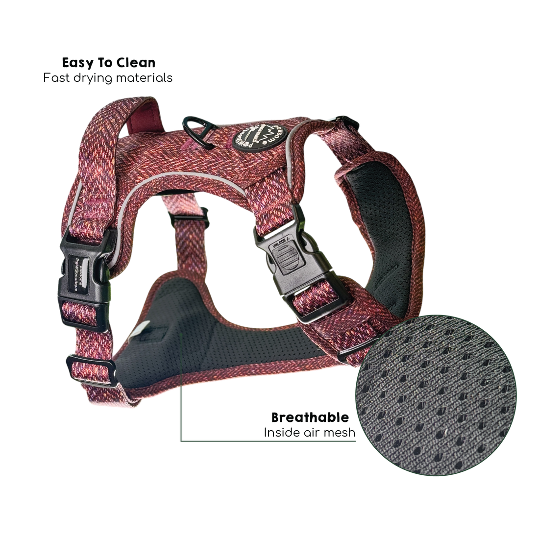 Tough Trails™ Harness - Country Burgundy