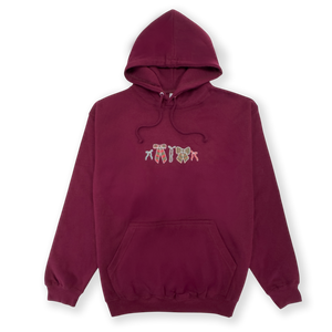 Hoodie - Bows Of Joy - Burgundy
