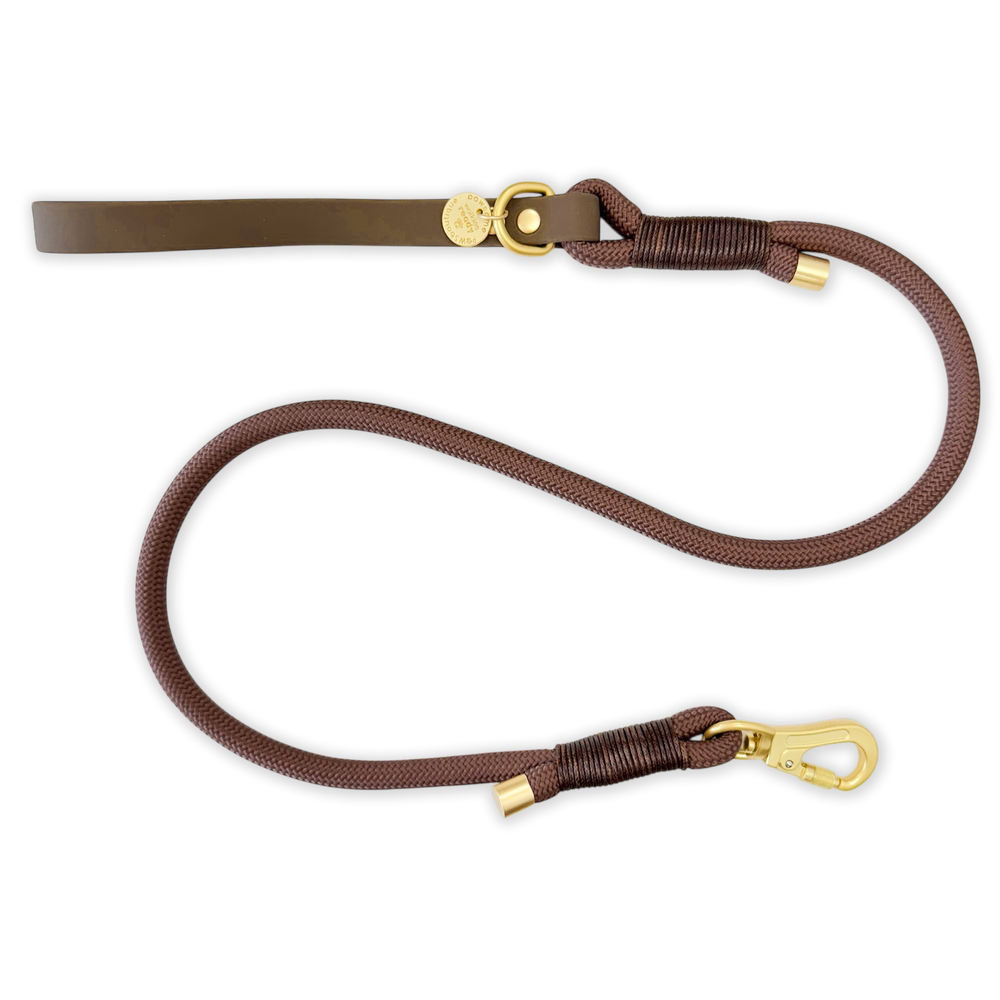 4ft Rope Lead - Brown