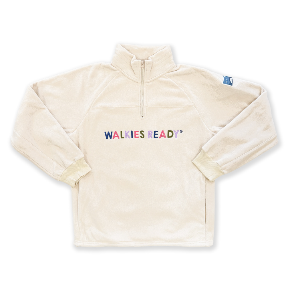 1/4 Zip Fleece  - Walkies Ready® Cream