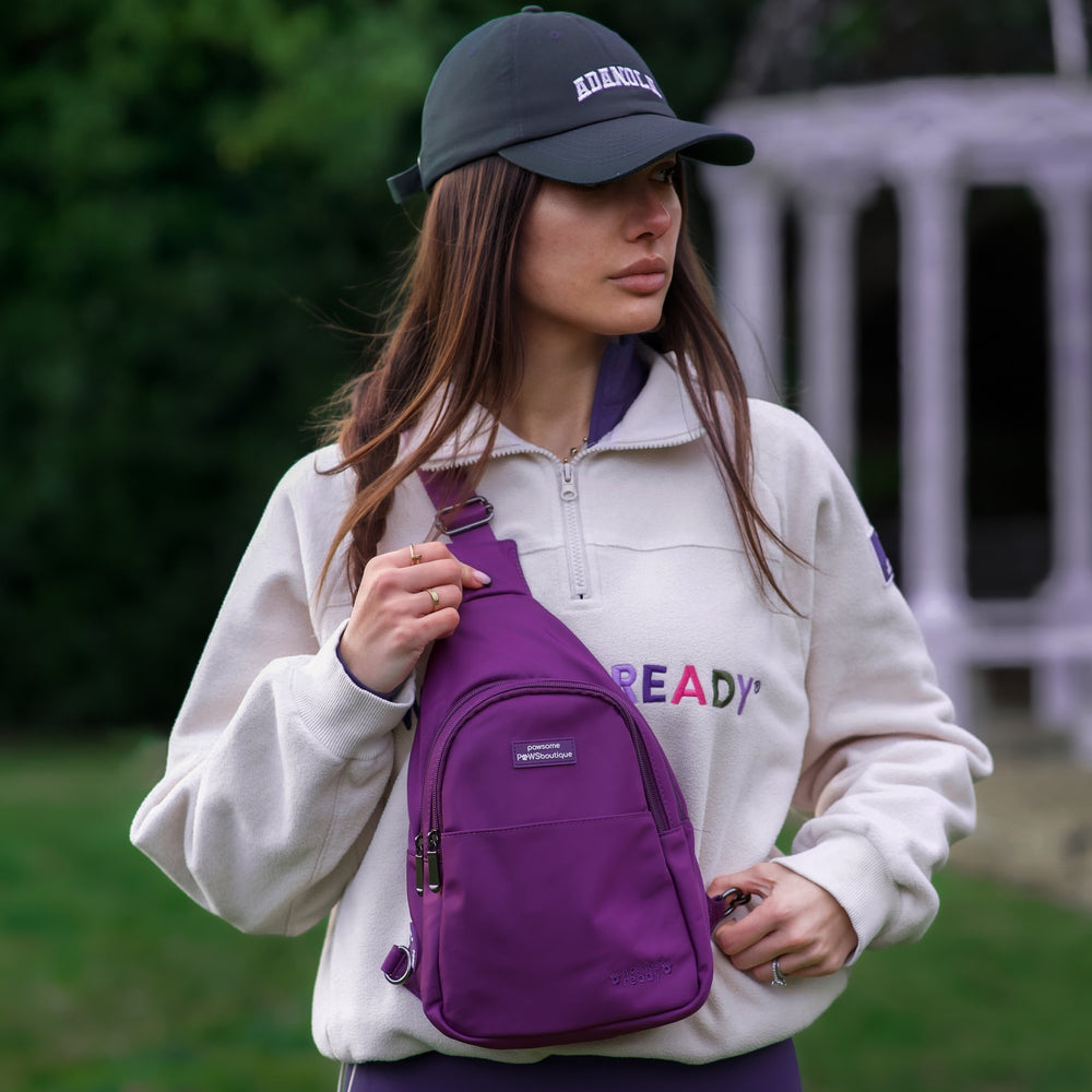 Sling Backpack - Walkies Ready® Plum