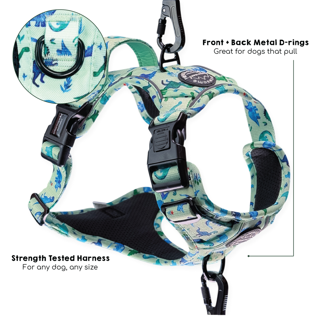 Tough Trails™ Harness - Dinky Dino