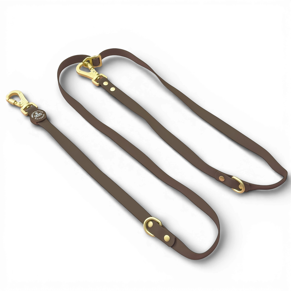 Double Ended Lead - Walkies Ready® Chocolate Brown