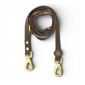 Double Ended Lead - Walkies Ready® Chocolate Brown
